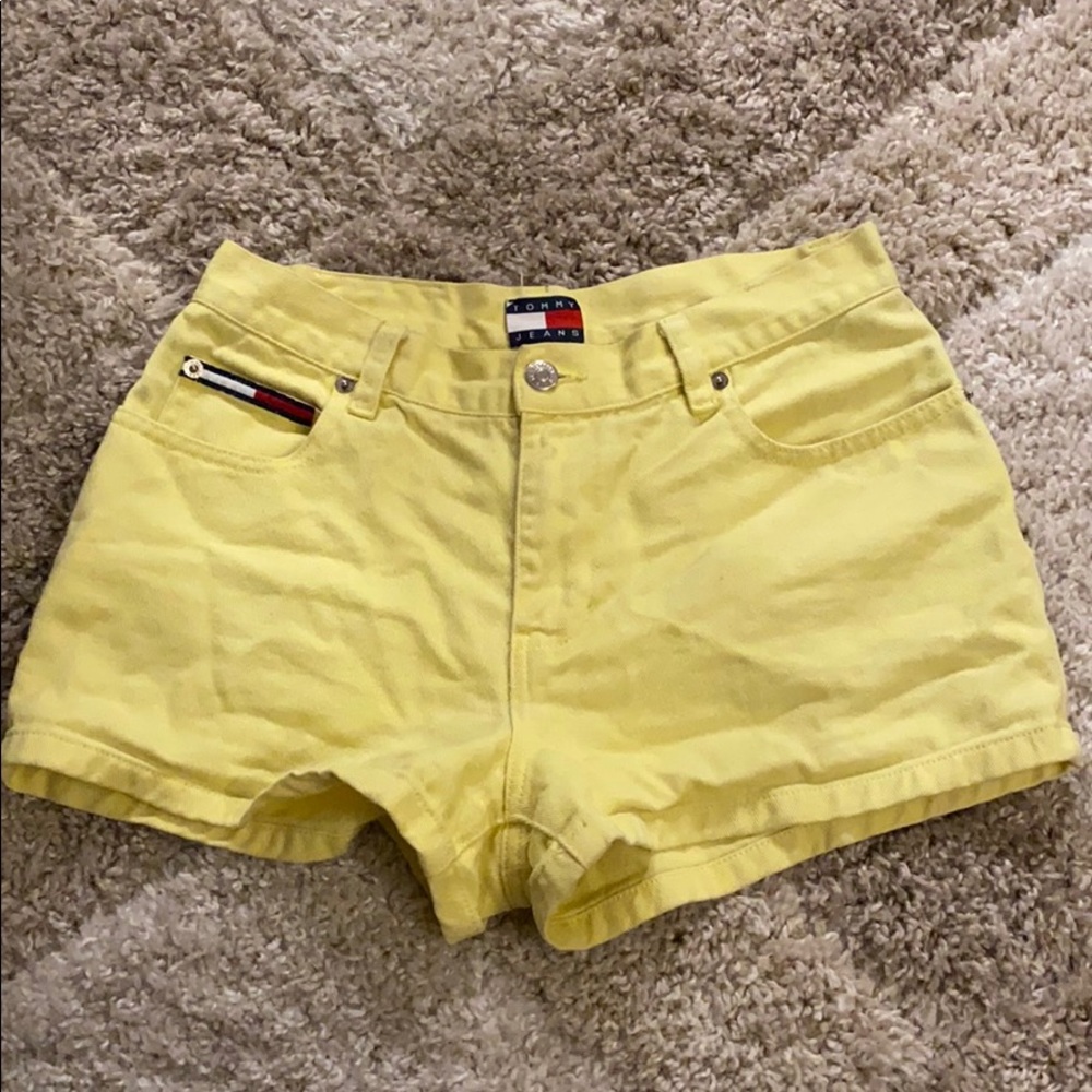 Yellow Tommy Jeans shorts